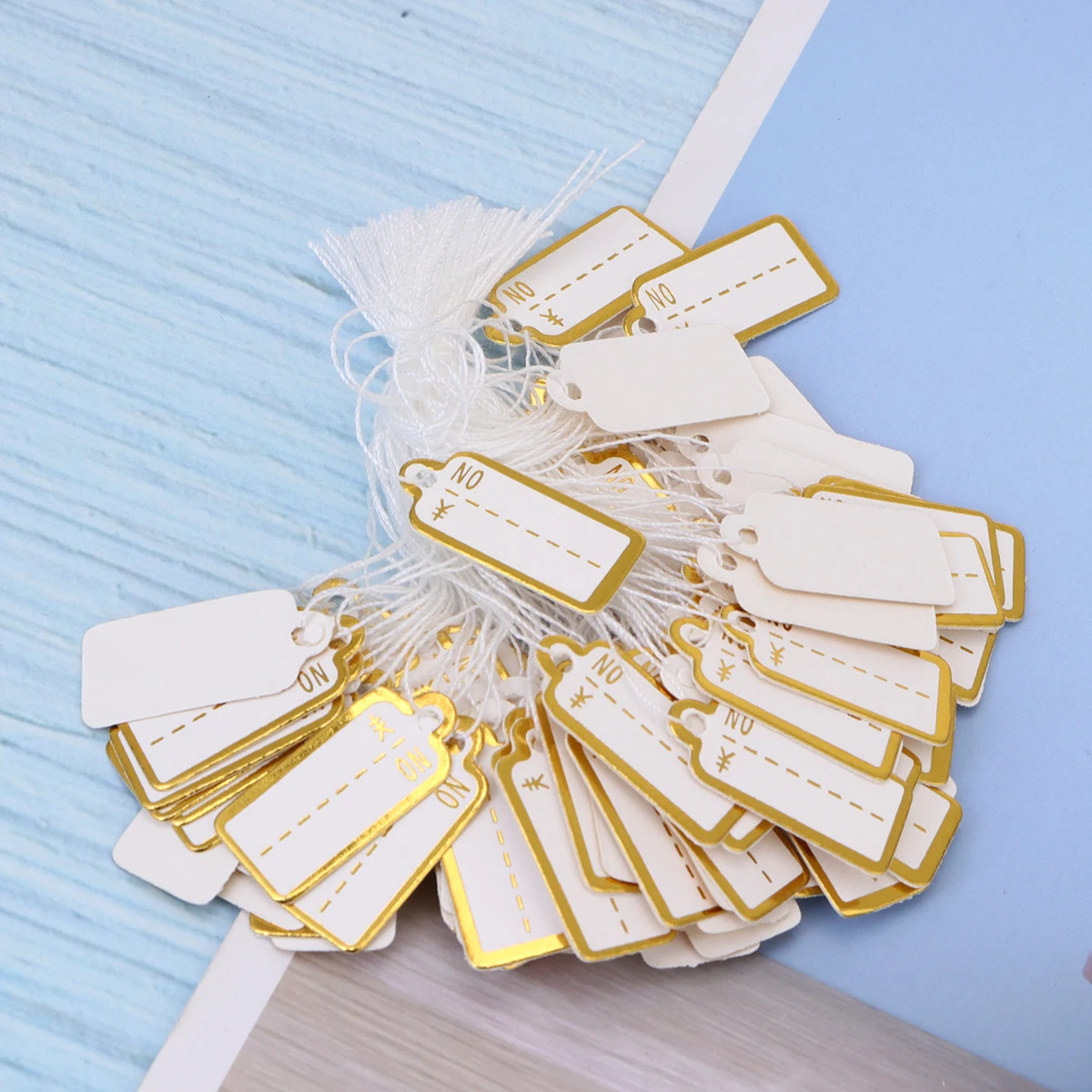 

500 Pcs Handwriting Jewelry Price Tag Hanging Label Retail Store Grocery for Goods