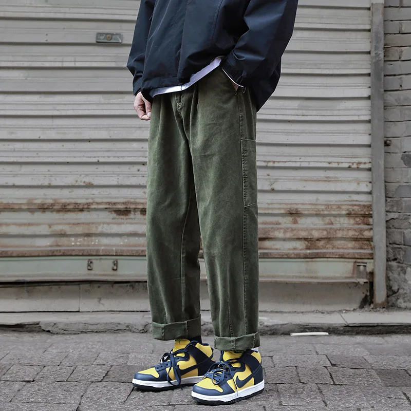 

Men's Casual Workwear Pants 2024 New Sle Spring Autumn Versatile Straight Leg Loose Fit Leisure Trousers American Vibe