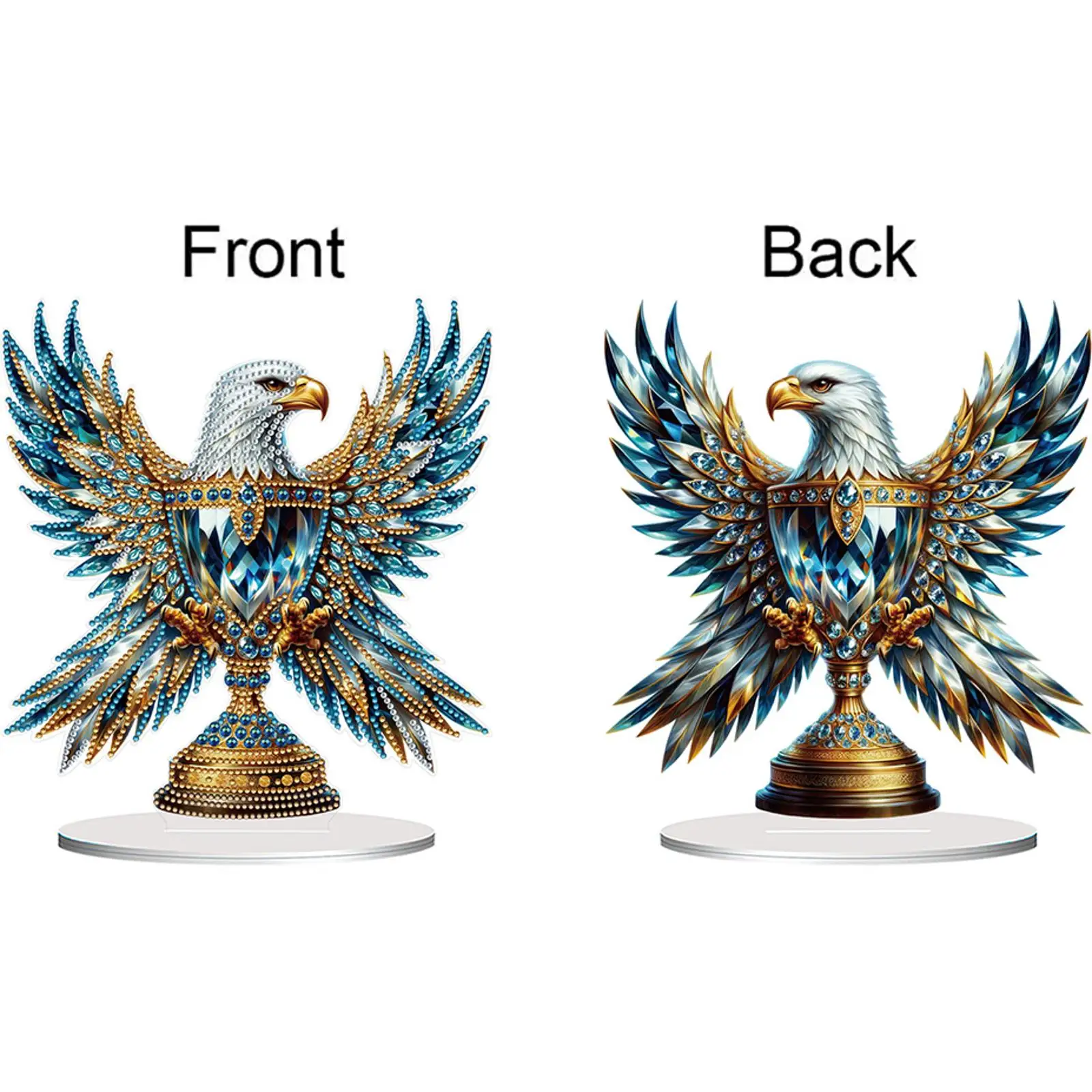 

Акриловая настольная подставка-орнамент в форме орла с алмазной росписью для офиса