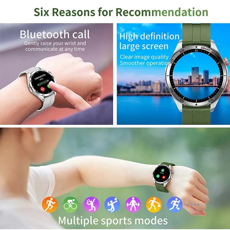 For Huawei Watch 4 PRO New Smart Watch Men\'s AMOLED HD Screen GPS Sport Wtach IP68 Waterproof Bluetooth Call Smartwatches Man