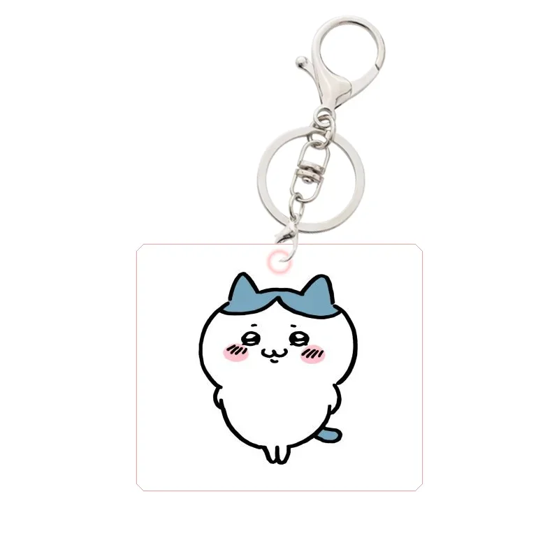 Kawaii dos desenhos animados hachiware usagi chiikawa anime auto-deprecável urso bonito chaveiro pingente saco acessórios presente