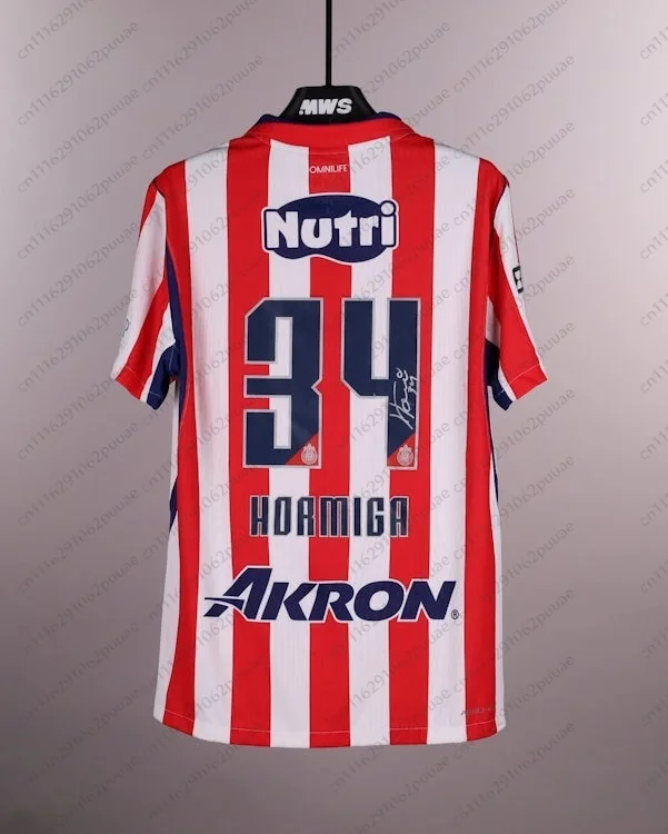 2026 Chivas De Guadalajara 3D-Druck Fußballtrikot Herren Atmungsaktives Schnelltrocknendes Kurzarm-T-Shirt Familien-Partnerlook – Detail 4