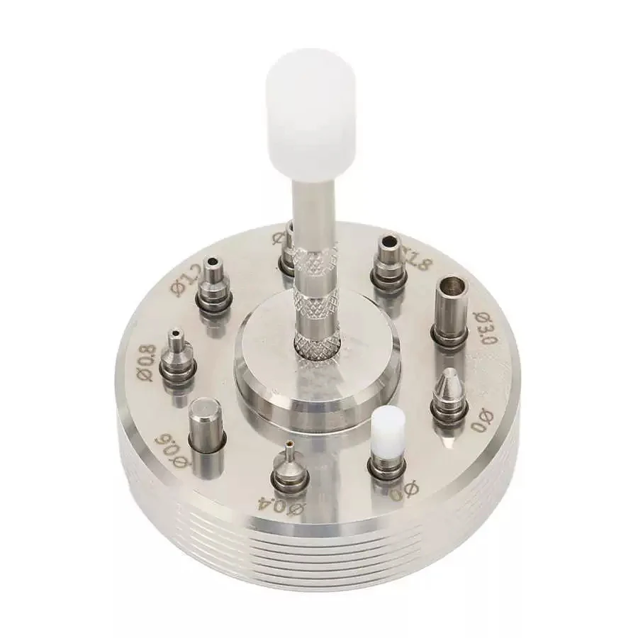 Watch Hands Fitting Setting Presser Pusher Setter with 9 Accessory All-Steel Watch Needle Holder Watch Repair Tool Watchmakers