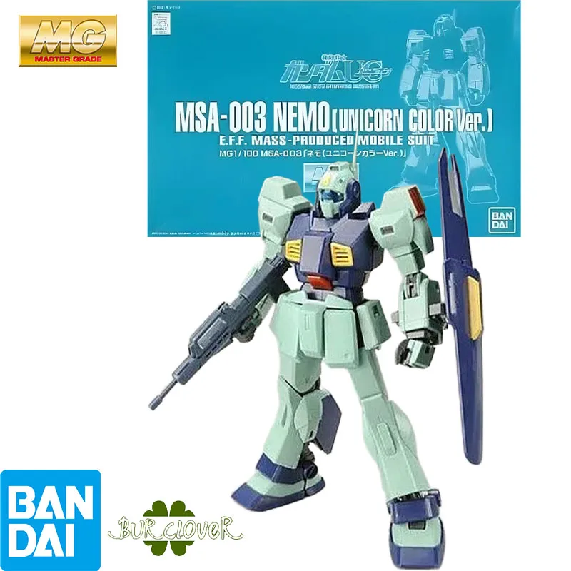 バンダイオリジナル MG ニモ MSA-003 1/100 アニメアクションフィギュア組立モデルおもちゃグッズモデル装飾品ギフト子供のための