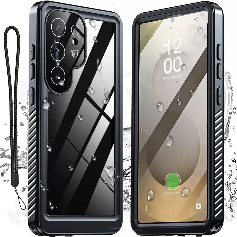 

IP68 Shellbox Waterproof Case For Samsung Galaxy S25 S24 S23 S22 Ultra FE A55 A35 A54 4G 5G Aluminum Swimming Phone Luxury Cover