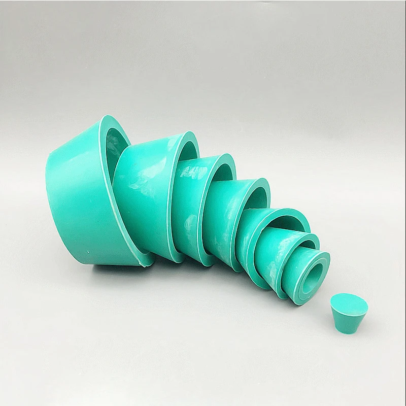 1set Green Laboratory filter unit rubber filter bushing plug filter cup filter bottle seal ring Buchner funnel holder