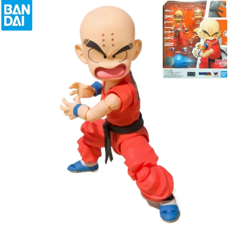 

BANDAI Dragon Ball Juvenile Krillin SHF Skinhead Lin S.H.Figuarts Action Figure Models Anime Toys Ornaments Collection In Stock