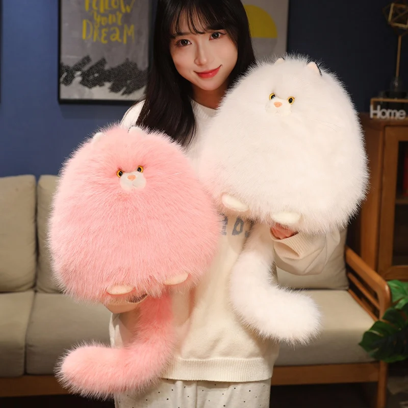 Fluffy Cat Plush Toys Cat Stuffed Dolls Soft Pillow Stuffed Animal Peluches Dolls Toys Christmas Gifts