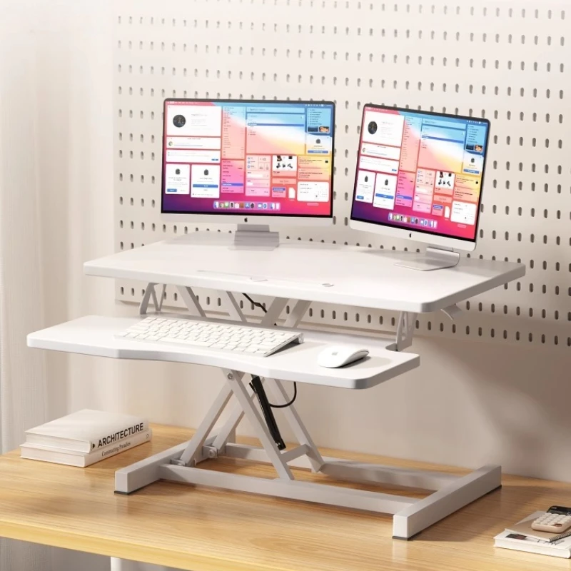 Adjustable Standing Desk Converter Foldable Laptop Riser Ergonomic Computer Stand for Home Office Height-Adjustable Workstation