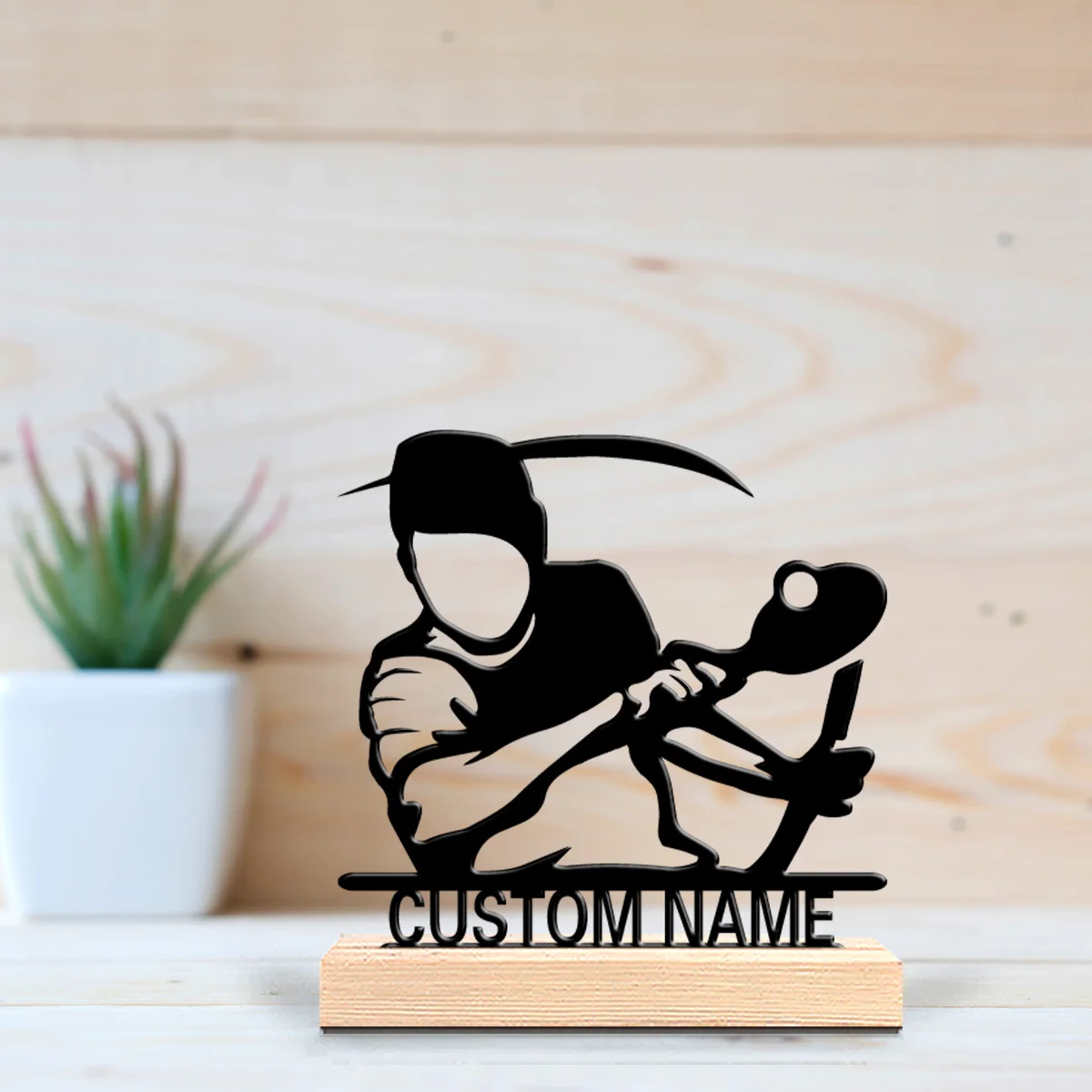 1pc Fashion Personalized Custom Table Tennis Metal Statues Metal Art with Tabletop Decoration A Gift for Table Tennis Enthusiast