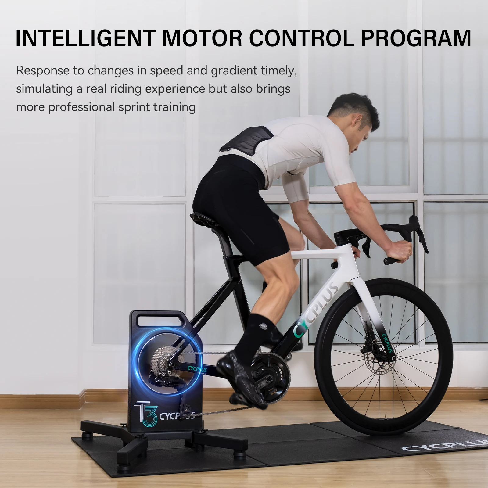

CYCPLUS T3 Smart Indoor Training Bike Home Trainer Bicycle Roller BLE ANT+ Direct Drive 2800W Power Exercise Cycling Accessories