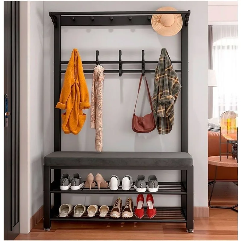 Entrance Place Saving Clothes Rack Minimalist Shelfs Balcony Clothes Rack Detachable Boutique Aesthetic Industrial Furniture