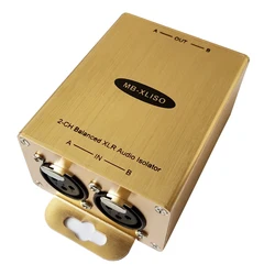 MuxBOXS Pfofessional Balanced Audio Hum Eliminator XLR Current Noise Filter Eliminater Ground Isolation