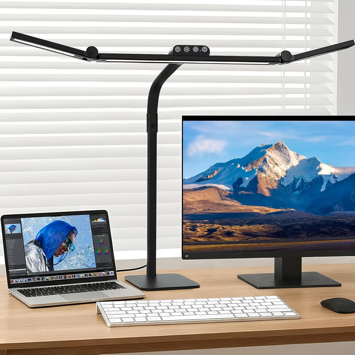 

Adjustable Gooseneck LED Desk Lamp, 28.2" Ultra Bright Dimmable Light for Home Office Study Work