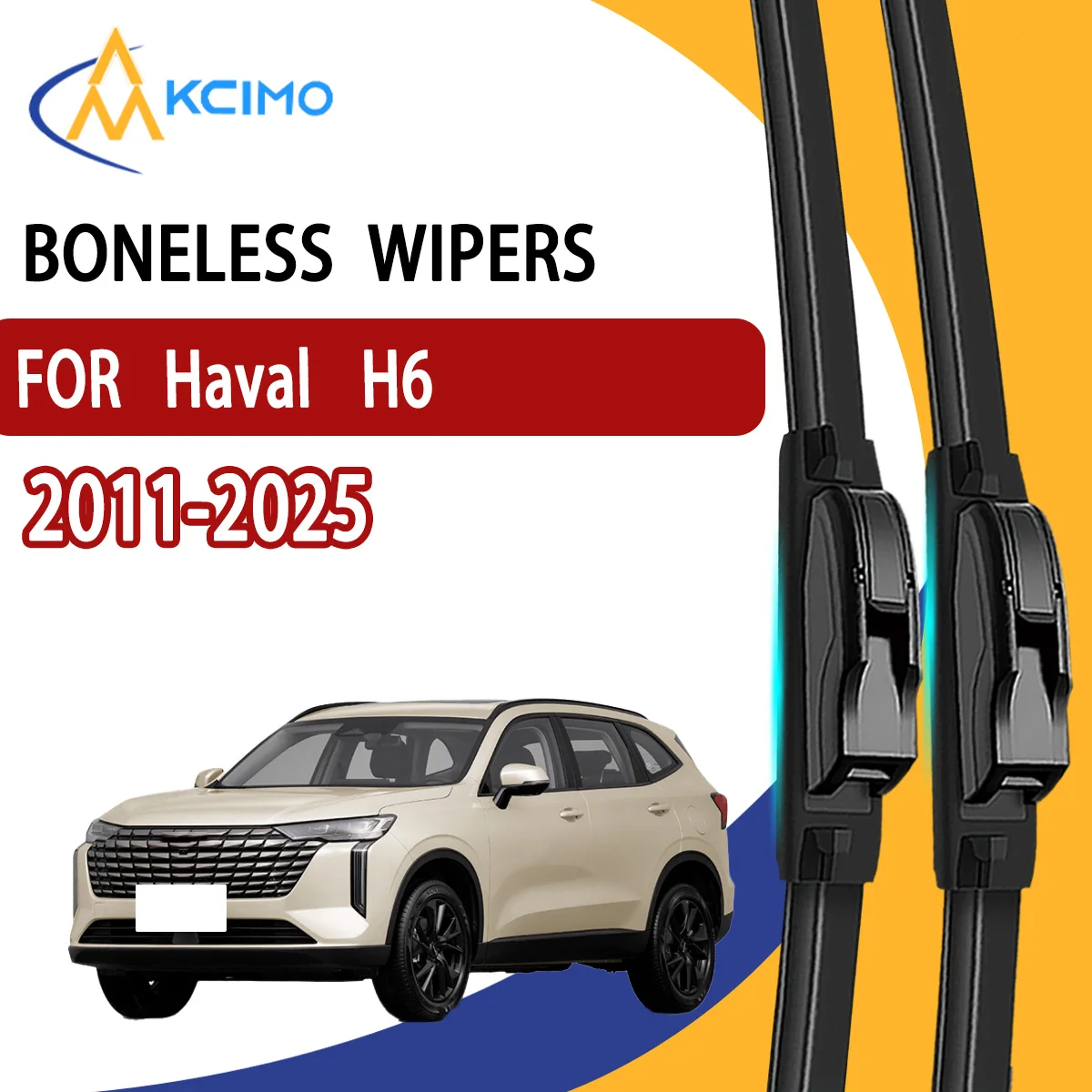 

2Pcs Front Windshield Wiper Blades For Haval H6 2011-2025 Windscreen Window Car Accessories