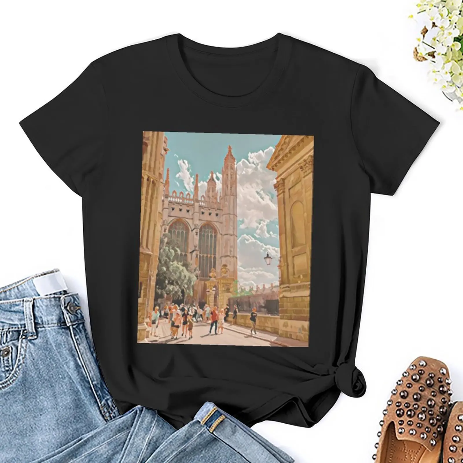 Kings College, Cambridge T-Shirt new edition oversized t-shirt dress for Women plus size