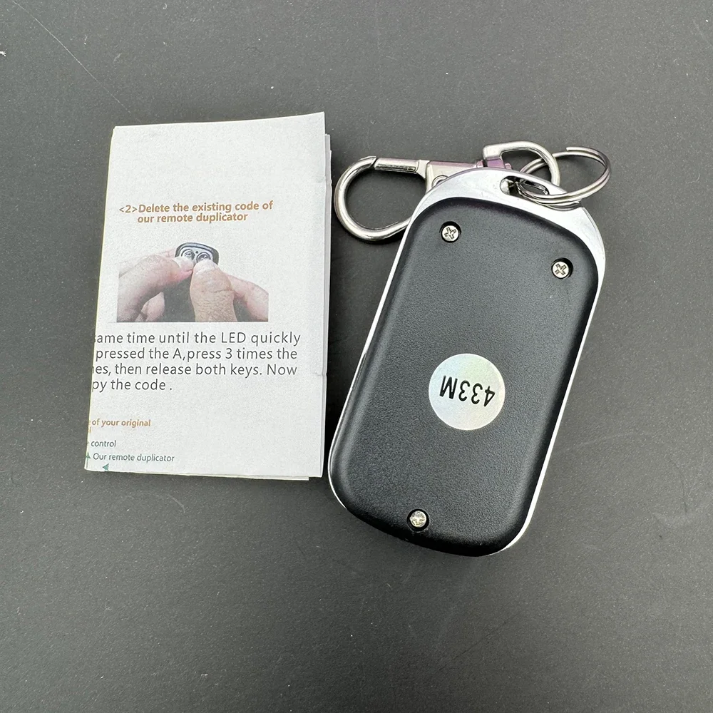 범용 4 버튼 ABCD 차고 문 오프너 원격 제어 433MHZ 복제 고정 코드 복사기 차고