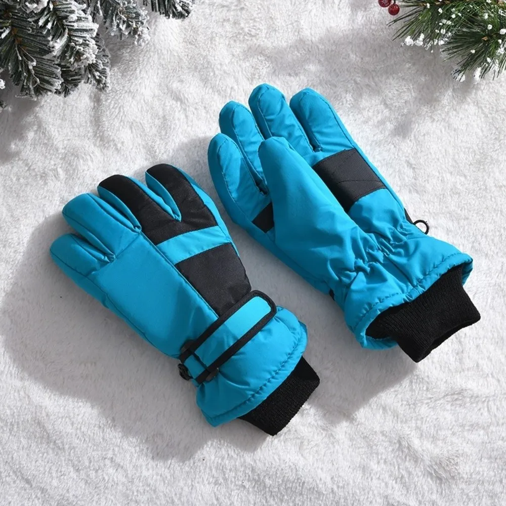 Warm Winter Snow Gloves Windproof Winter Grade Warm Skiing Gloves Breathable Fabric Machine Washable Outdoor Sports Gloves