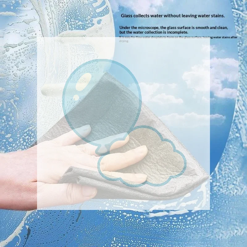 Microfiber Magic Glass Cleaning Cloth Washable Durable 1Pcs for Kitchen Window Car Windshield Household Cleaning