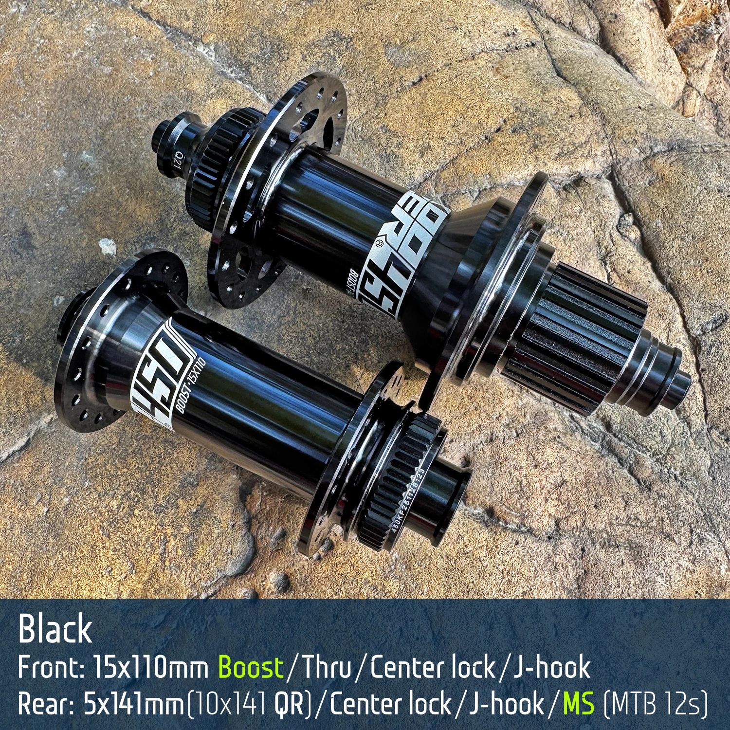 Koozer 450 Boost Center Lock J-bend HG XD MS  8-12s 32 Holes CR-MO Steel Axle 5x141mm 15x110 12x148 E-Bike Parts MTB Bicycle Hub image 3