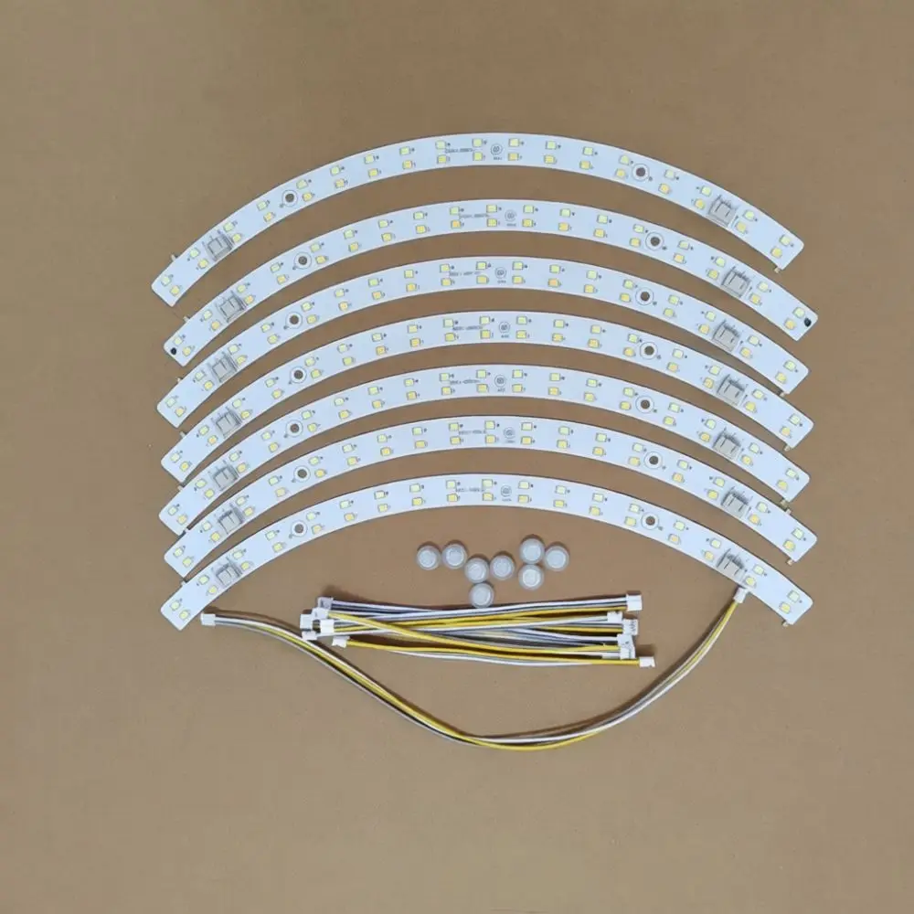 Arc LED Module For Ceiling Fan Light Replacement High Brightness Lens Strip Dimmable Energy Saving Lighting Array Part