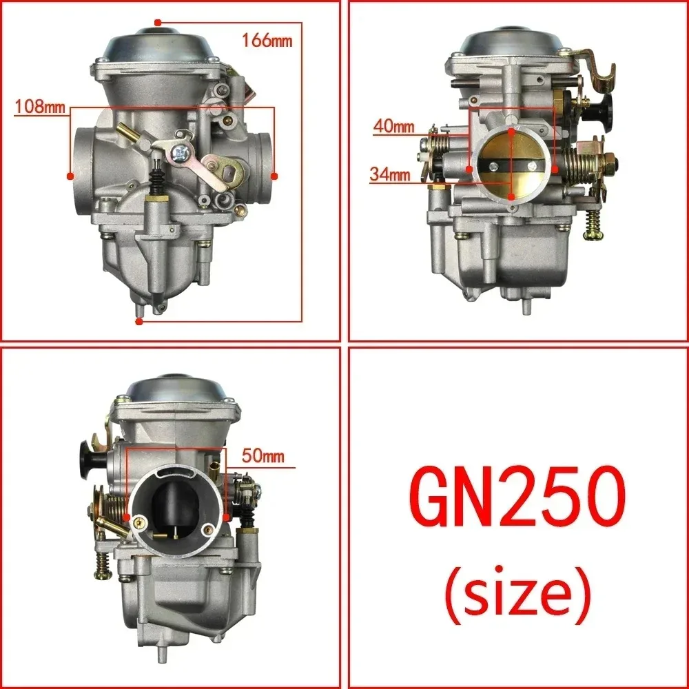 GN250 Motorcycle Carburetor For Suzuki GN250 GN300 Dr250 For Yamaha Sr250 Roketa JS400-7 Hensim HS400 Scout 250cc 300CC 400CC