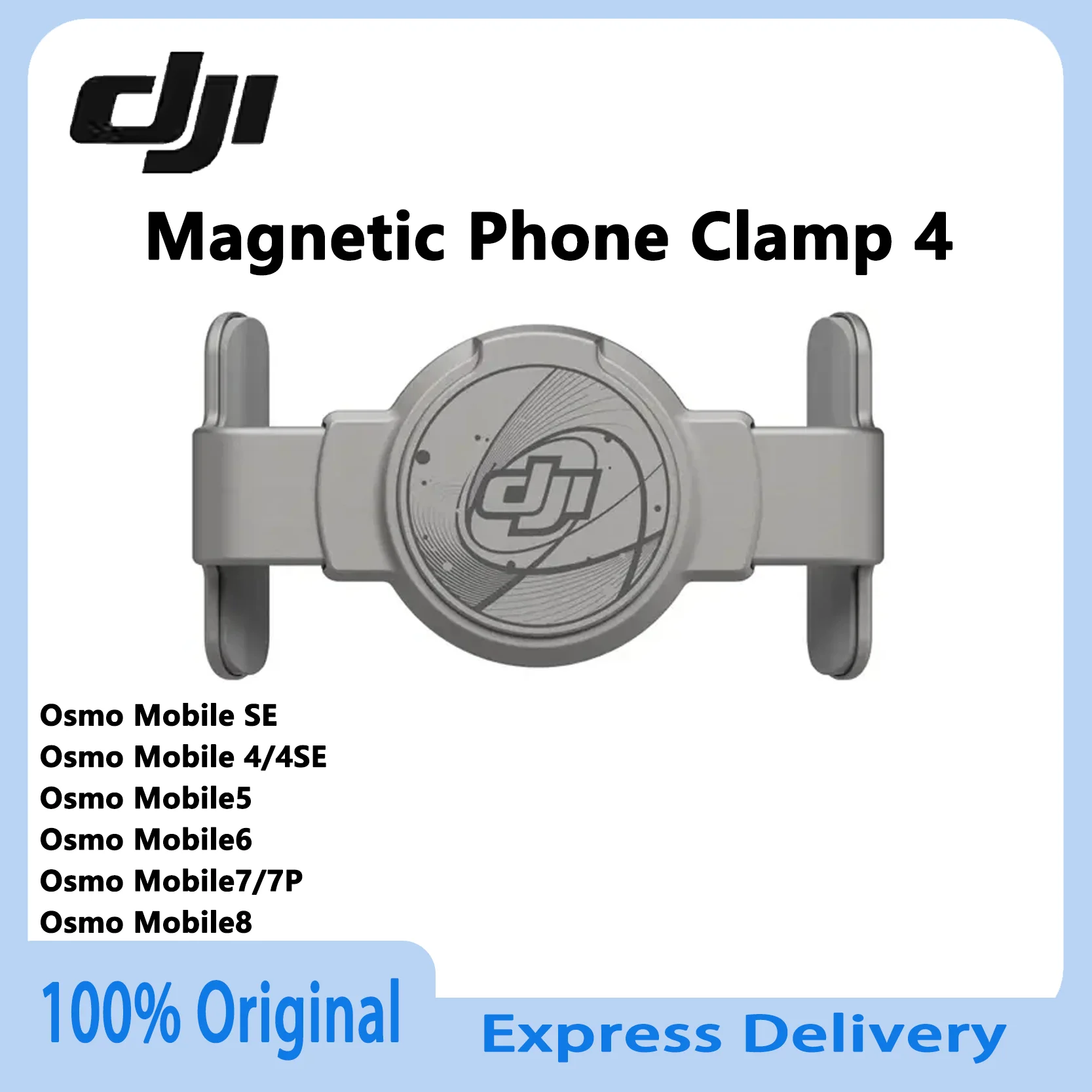 

Оригинальный магнитный держатель для телефона DJI OM 4 для Osmo Mobile 7P, OM 7, OM 6, новый оригинальный аксессуар для стабилизатора, в наличии