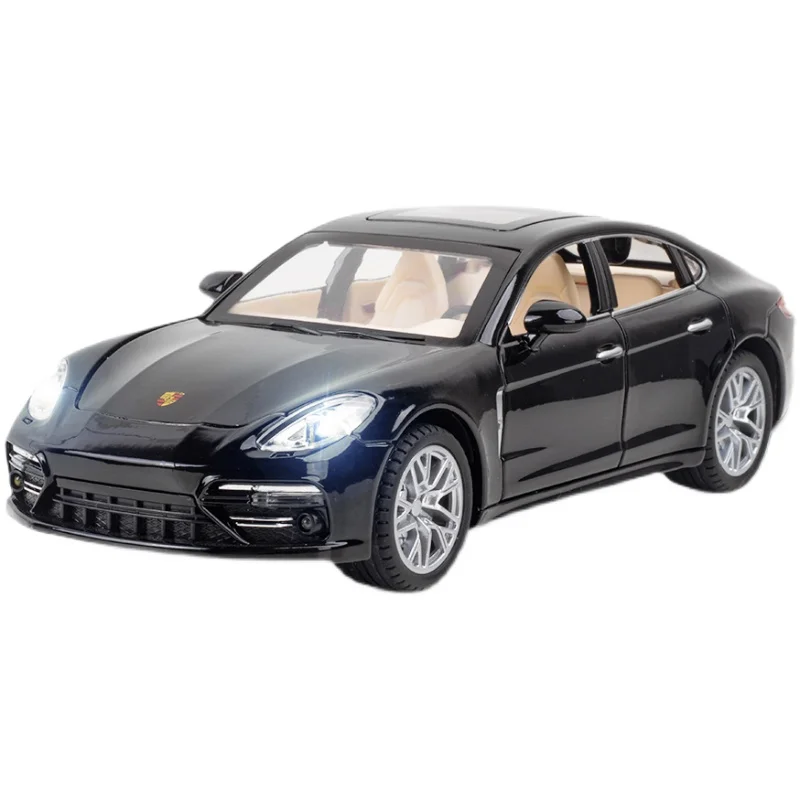 1:24 Porsche Panamera Alloy Diecasts & Toy Model Vehicles Simulation Sound And Light Pull Back Childrens Toy Collection Gift