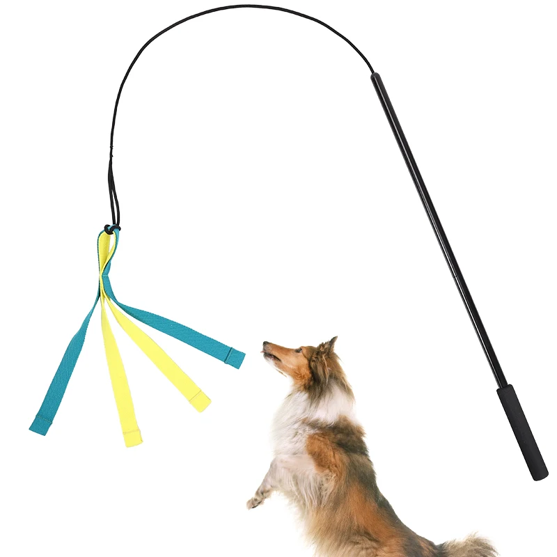 

Interactive Flirt Pole Toys for Dogs Durable Interactive Toy Outdoor Activities Dog Training Toys Pet Supplies Pet Throwing Toy