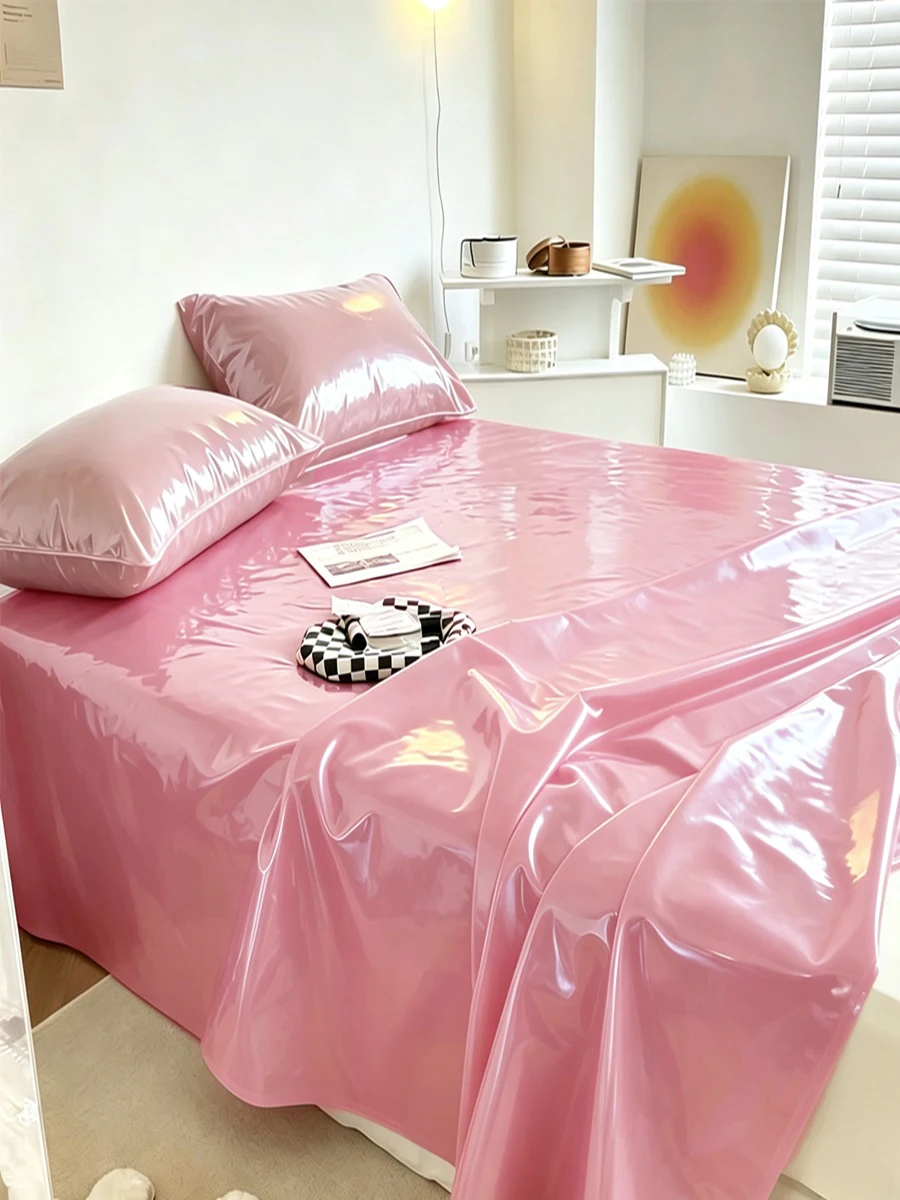 Indoor PVC Bed Cover Cloth Waterproof Protective Bed Sheets Household Plastic Cover Mattress Dustproof Moisture-Proof Easy Clean