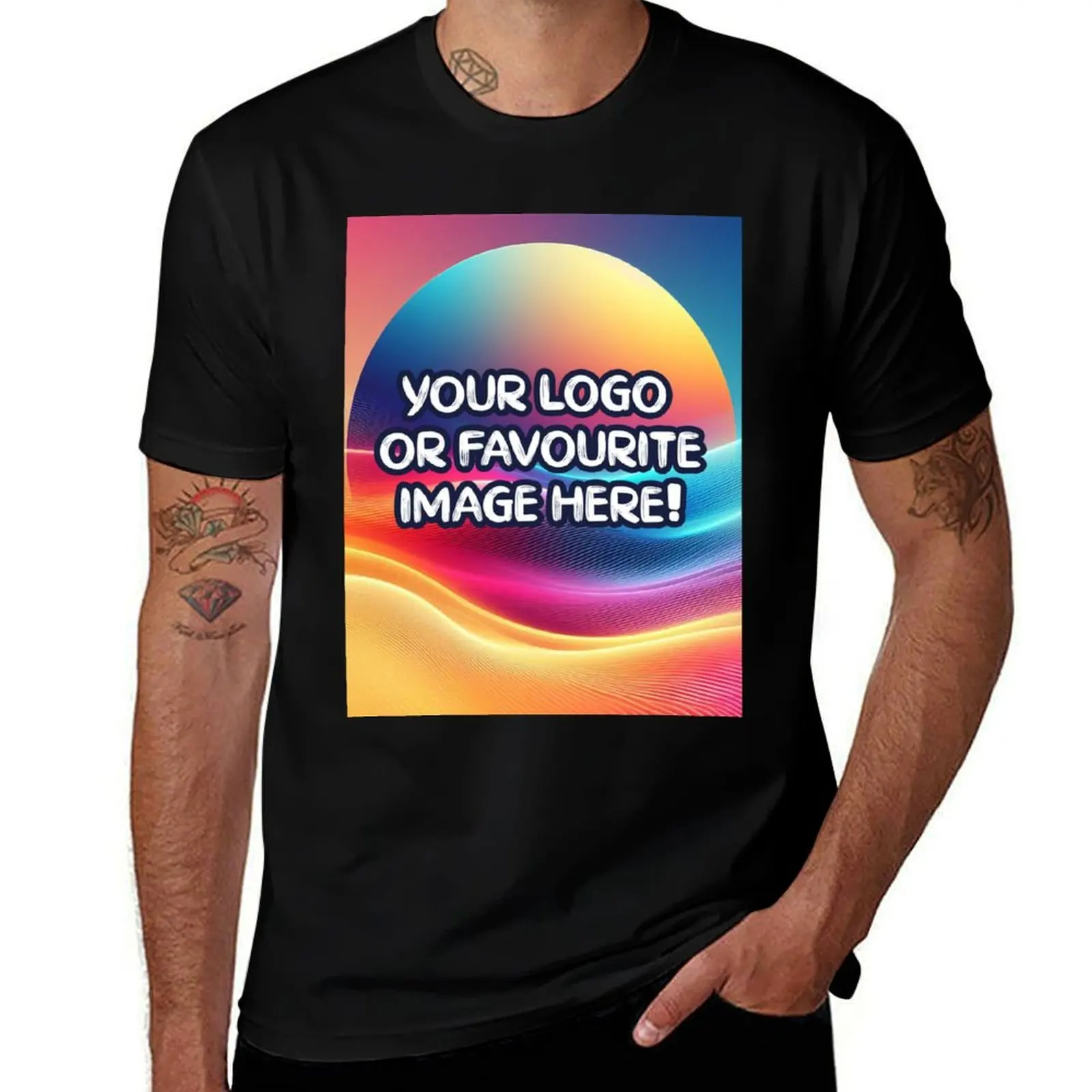 Custom Request with your Logo or any Image, designs, memes, photos personalized (Read Description) T-Shirt