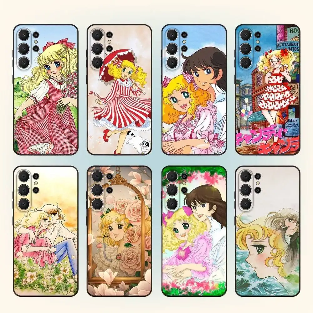 

Candy 90s Anime Phone Case For Samsung S26,S25,S24,S21,S22,S23,S30,Ultra,S20,FE,Lite,10,9,Black Cover