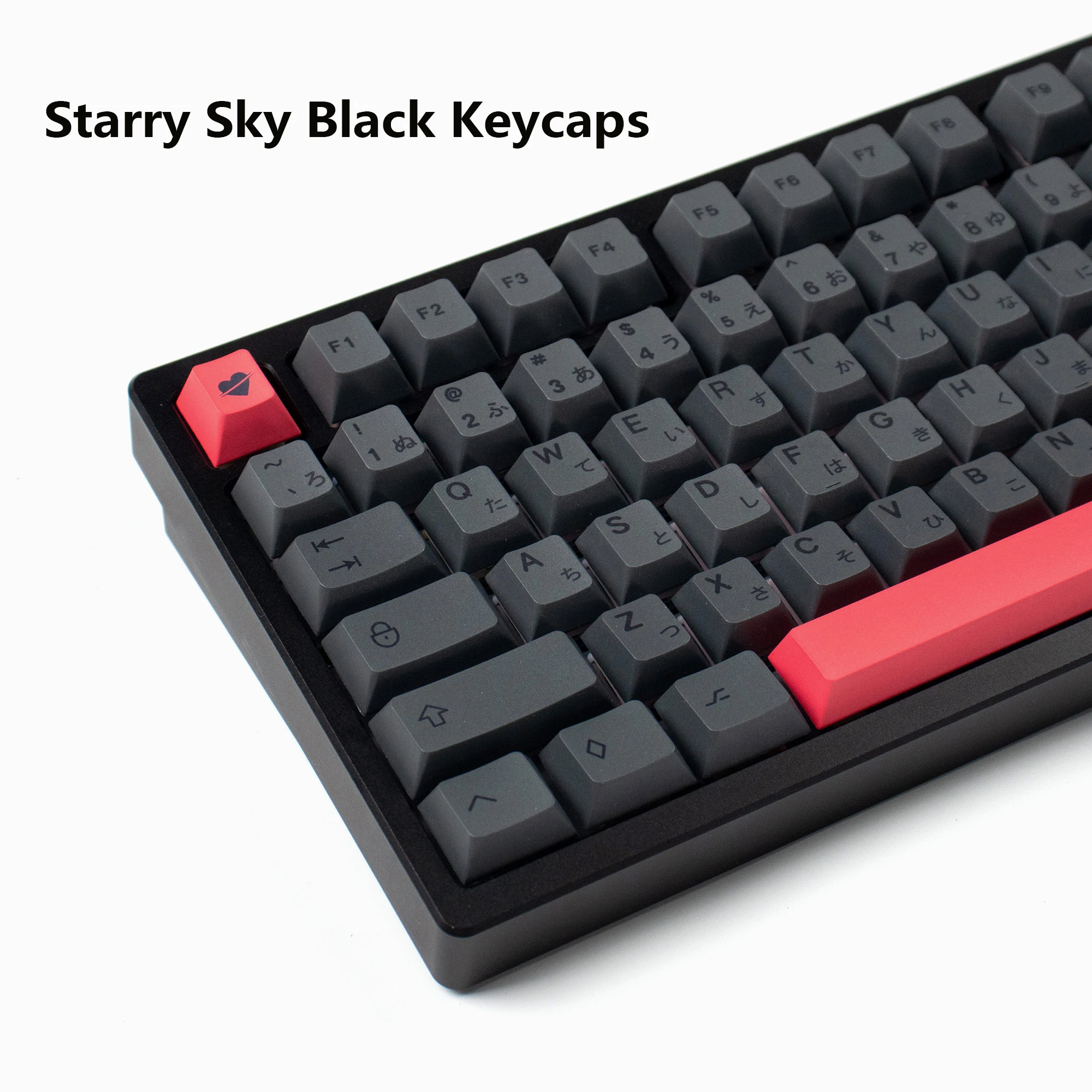 143 Key Starry Sky Keycaps Dye Sub Cherry PBT keycaps Black English Japanese Custom Keycaps For MX Mechanical Keyboards 61/64/94