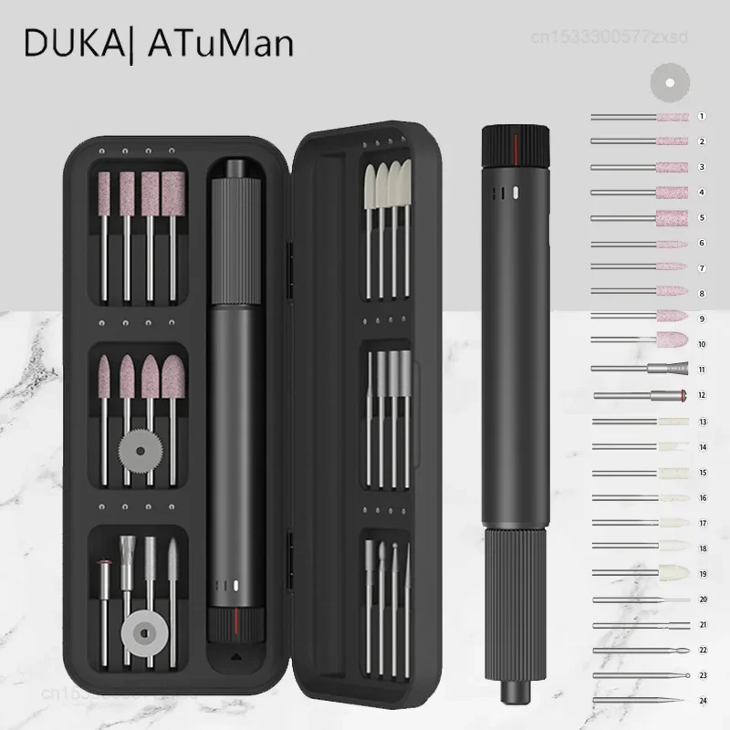 DUKA ATuMan Mini Drill Electric Carving Pen Variable Speed Rotary Tools Engraver Pen for Grinding Polishing Angle Grinder