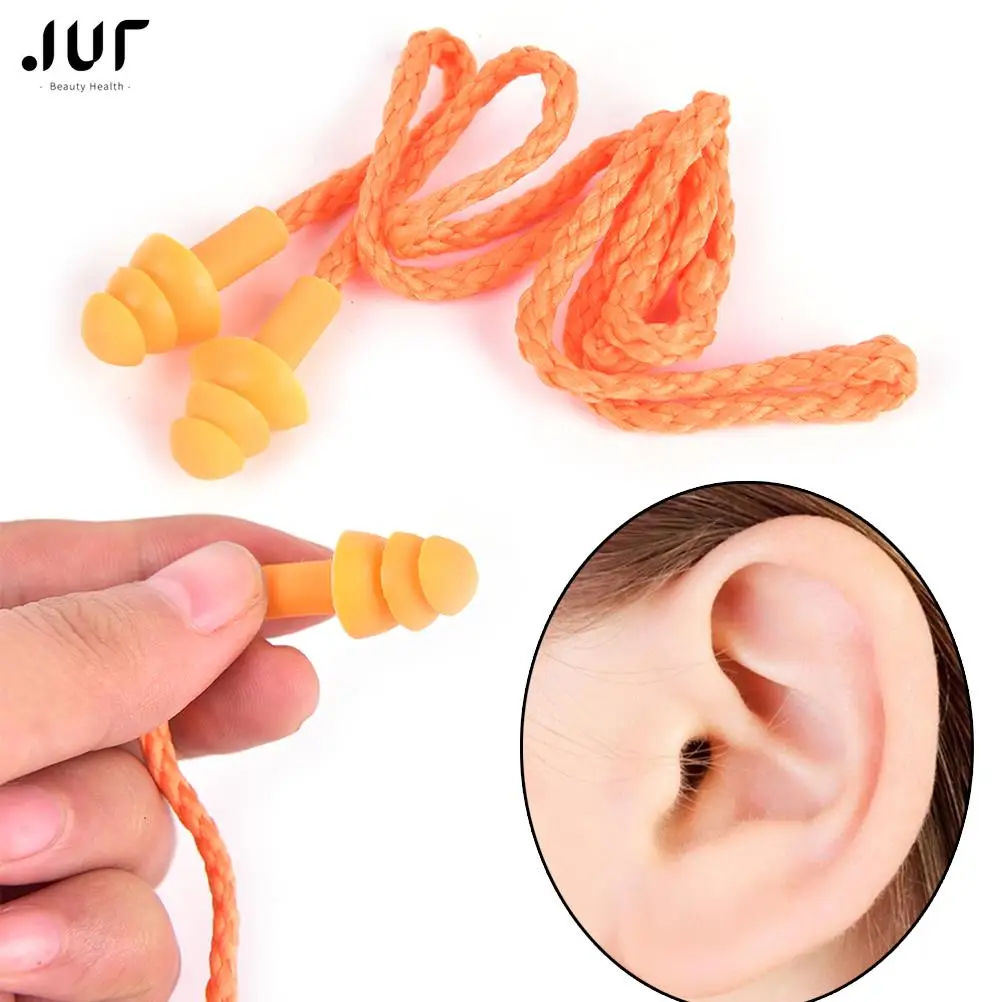 Tapones para los oídos antirronquidos para hombres y mujeres, reducción de ruido profesional, con línea