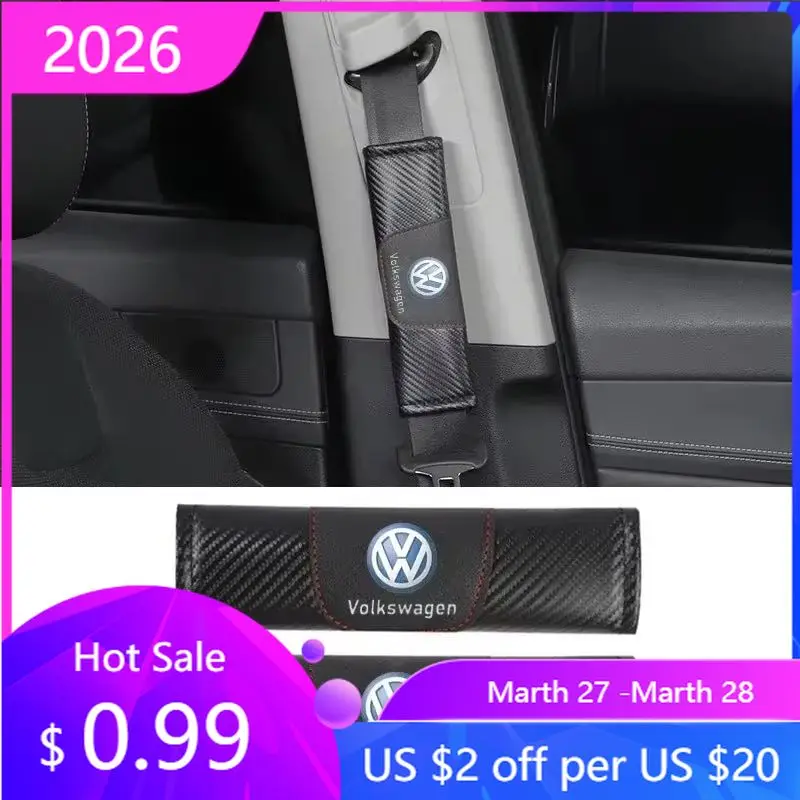 

VW GTI GOLF 2026 Горячая продажа для VW VOLKSWAGEN автомобильный ремень безопасности, защитная накладка на плечо для Volkswagen Polo Golf Touareg Passat B5 Tou