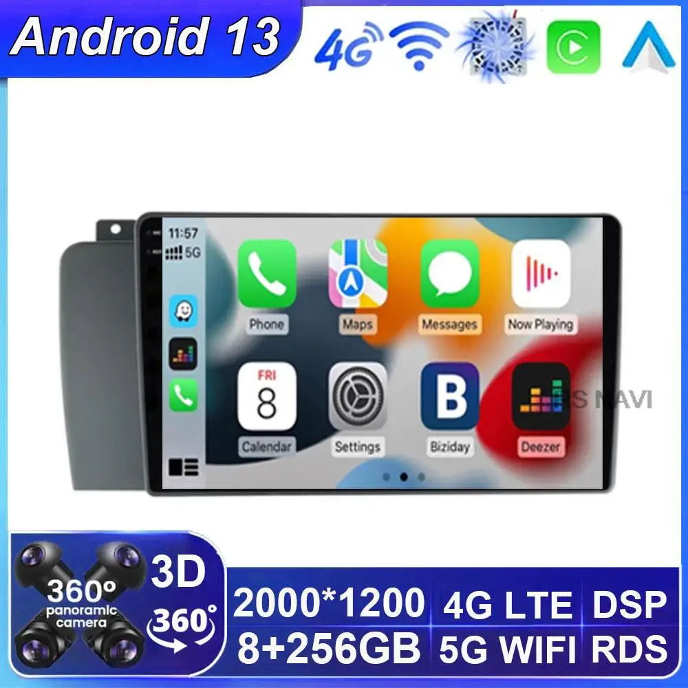 

9 inch 8+256G Android Radio For Volvo XC70 V70 S60 2004 - 2009 Carplay Car Multimedia Video Player GPS Stereo 2din DVD