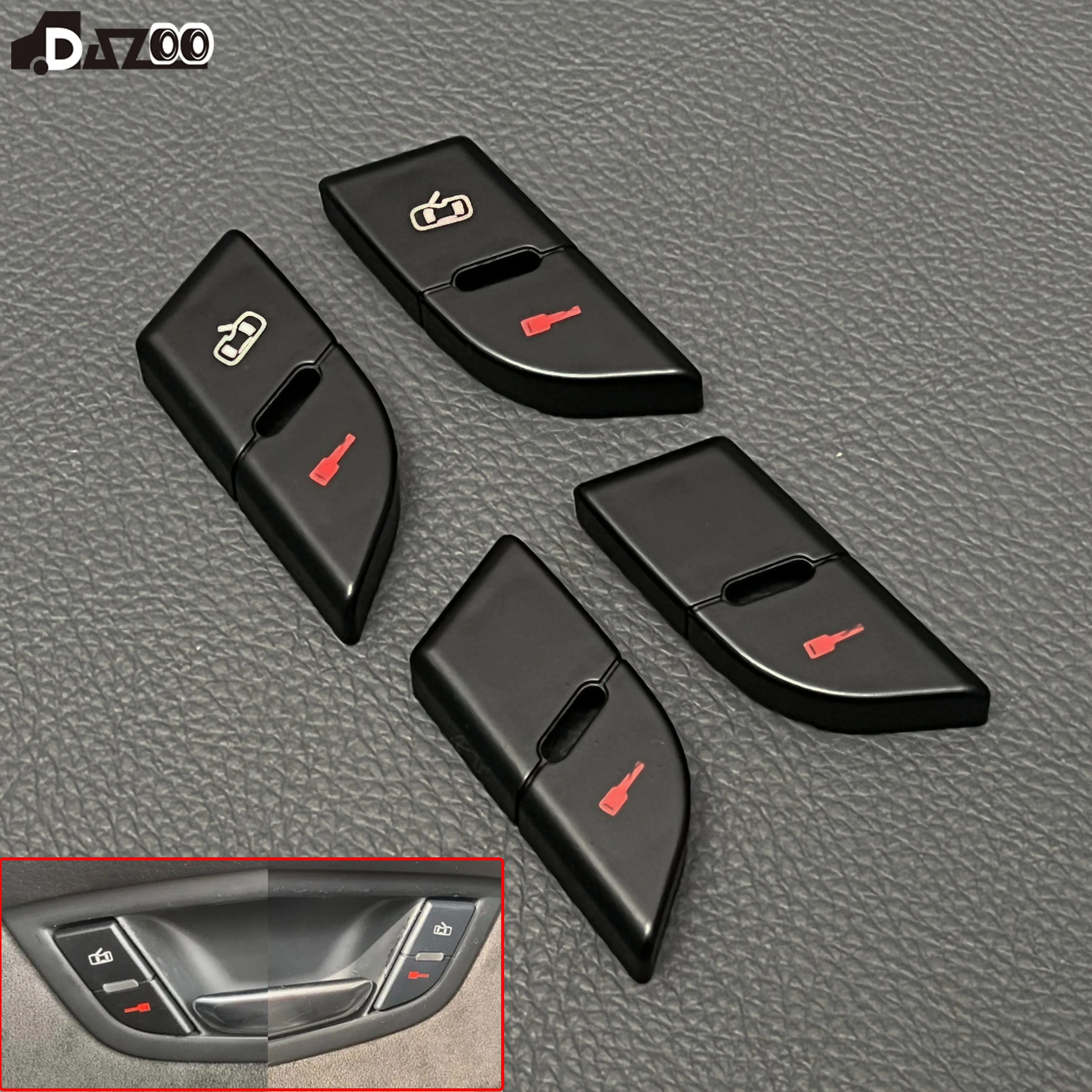 1PCS For Audi D3 A8 Quattro 2004-2007 Front Rear Door Lock Switch Button Cover 4E0962125 4E0962126  4E0962107 4E0962108