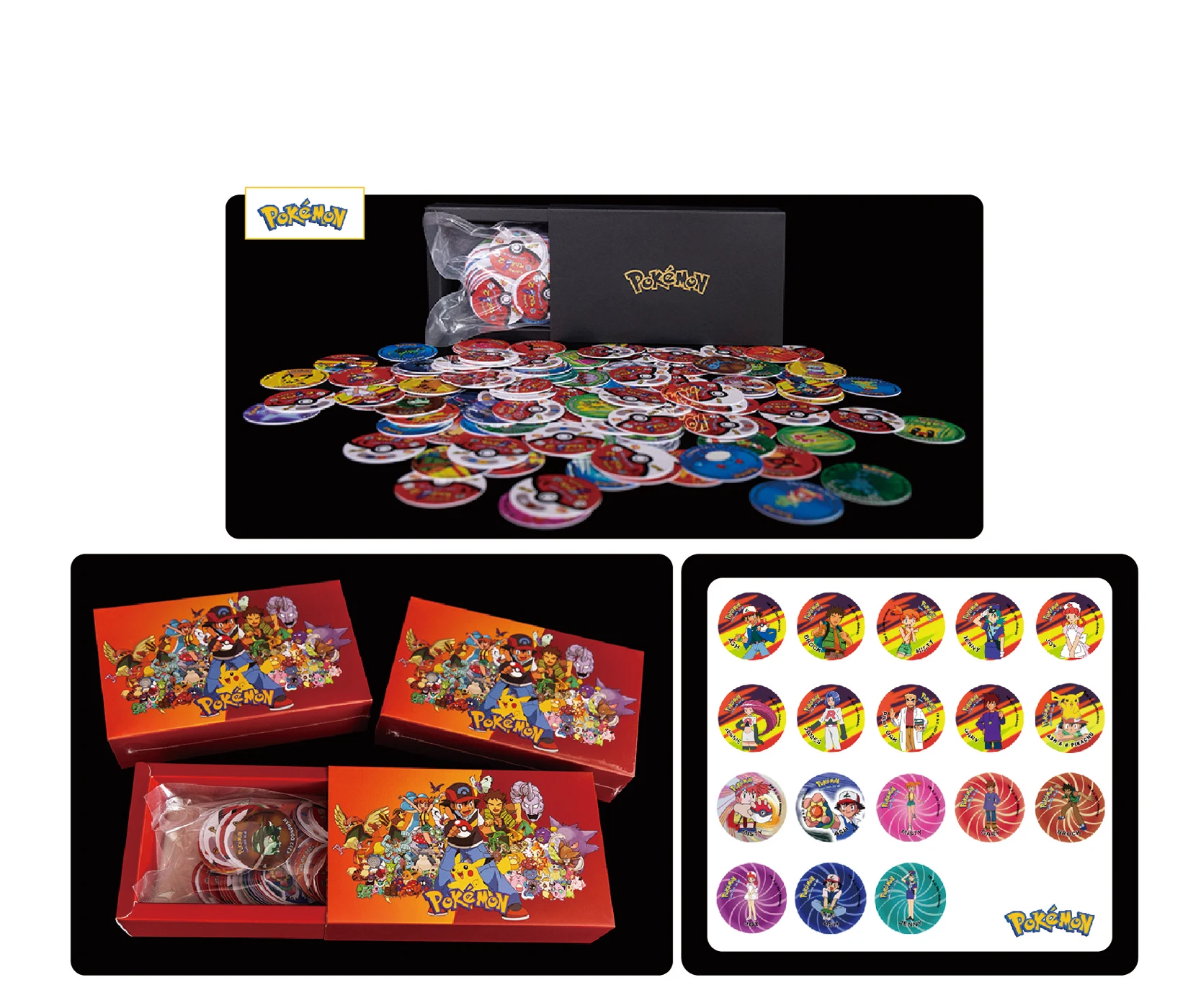 Lote De Tazos Pokemon 2nd Generation 118PCS Boxed New Complete Collection Super Mega Master Pikachu Milkcaps Round Chaps Cards