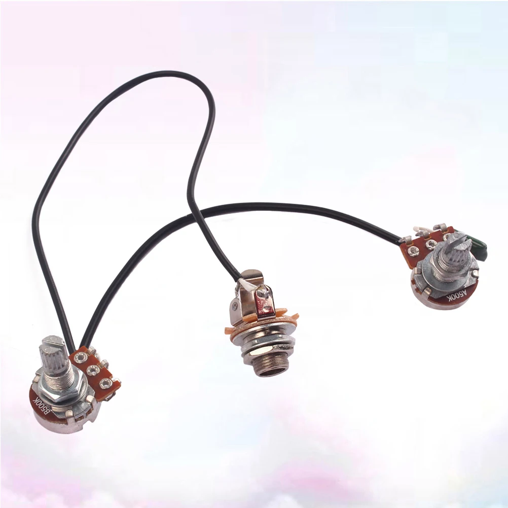 

3 Pcs Potentiometer Circuit BOK Volume Shaft Number Amp Tone Splined Guitar Parts