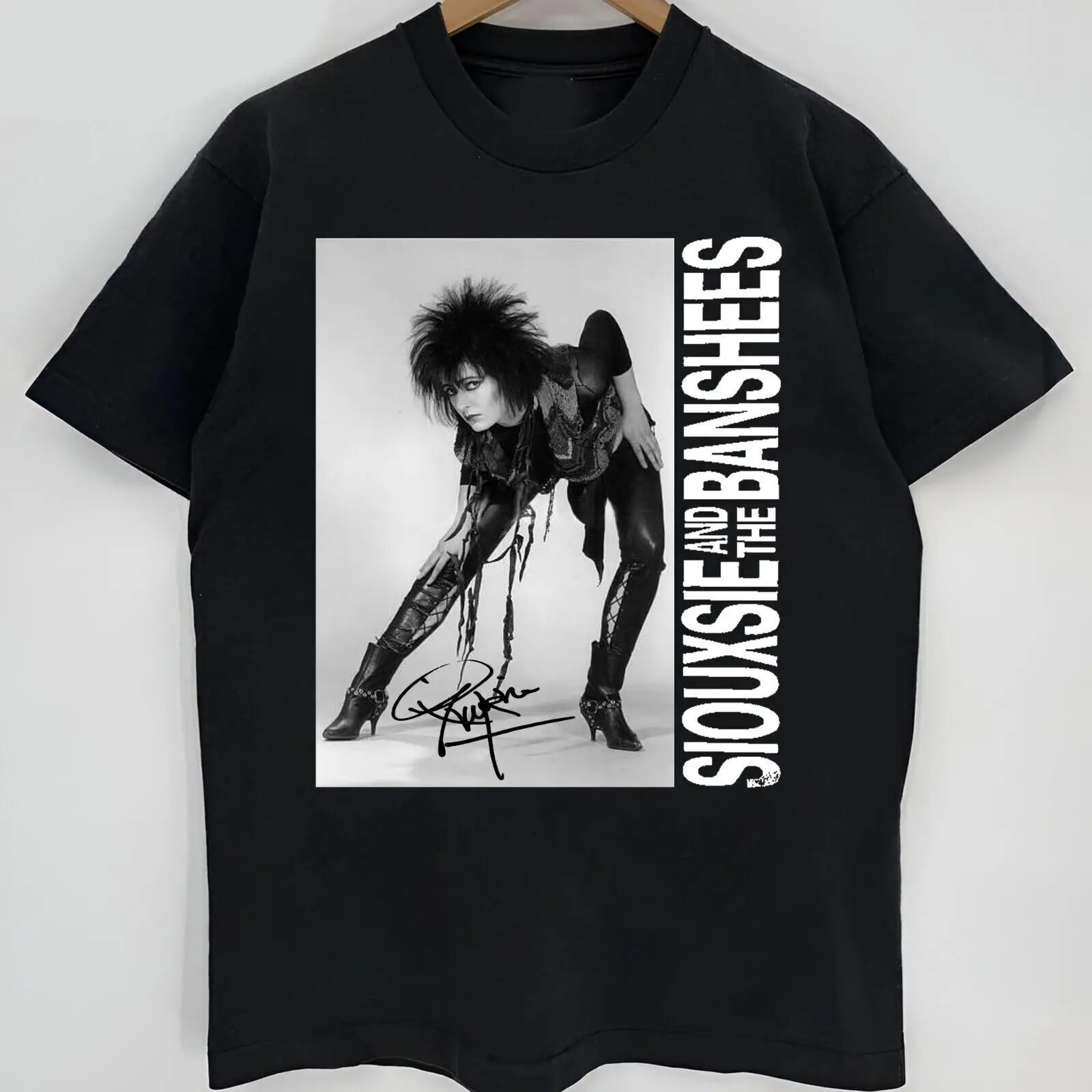 SIOUXSIE AND THE BANSHEES Signed Cotton Black All Size Unisex Shirt BL176