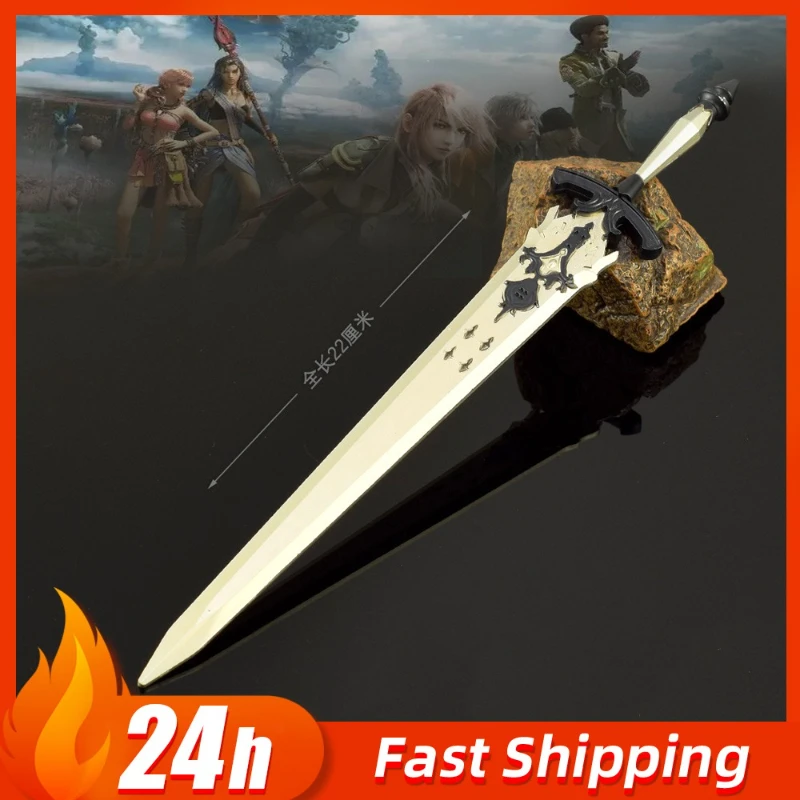 Fantasies Anime Game Peripheral Diamond Divine sword weapons Model Samurai Swords Metal Craft Collectible Ornament Boy Toy Gift