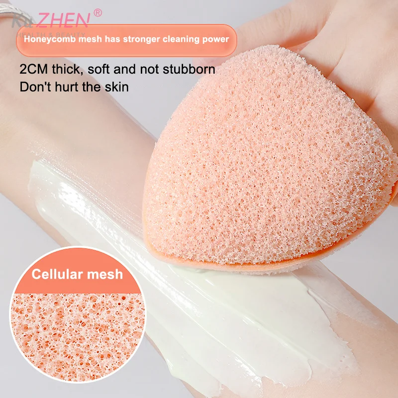 1/5 Stuks Gezichtssponzen Reinigingsbladerdeeg Voor Gezicht Wassen Herbruikbare Make-Up Remover Exfoliërende Pads Voor Dagelijkse Reiniging Huidverzorging tool