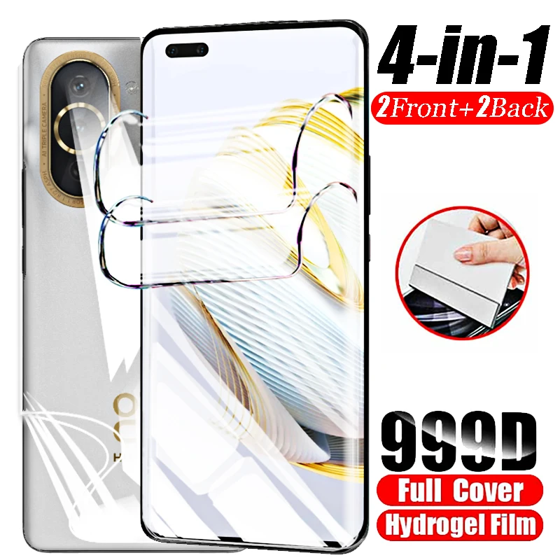 Película suave de hidrogel para Huawei Nova 10 Pro, 4 en 1 curvo Protector de pantalla, no de vidrio, Huawei Nova 10 Pro, Huawei Nova10 Nova 10Pro 4G 9 8 Se S