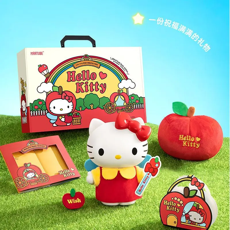 

New Sanrio Hello Kitty Apple Bluetooth Speaker Hellokitty Anime Figures Toys Room Decor Kawaii Hellokitty Speaker Toy Girls Gift