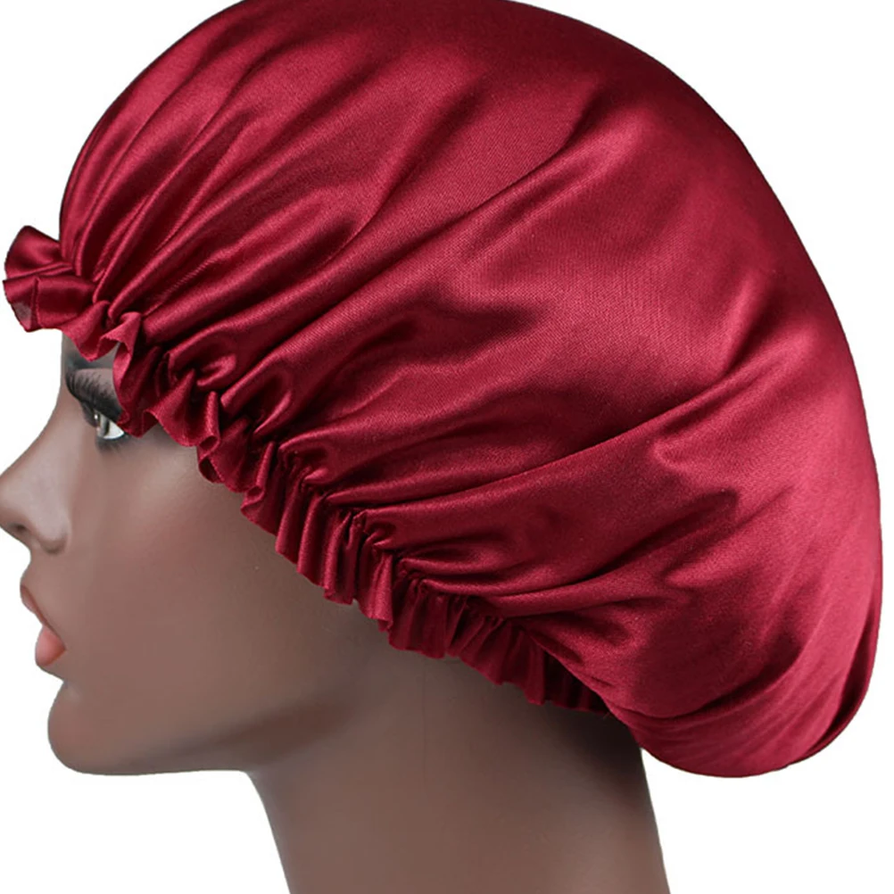 

3Pcs Chemotherapy Silk Sleep Bonnet Women Sleeping Hat Lace Sleeping Cap Hair Protector Satin Cloth Durabl