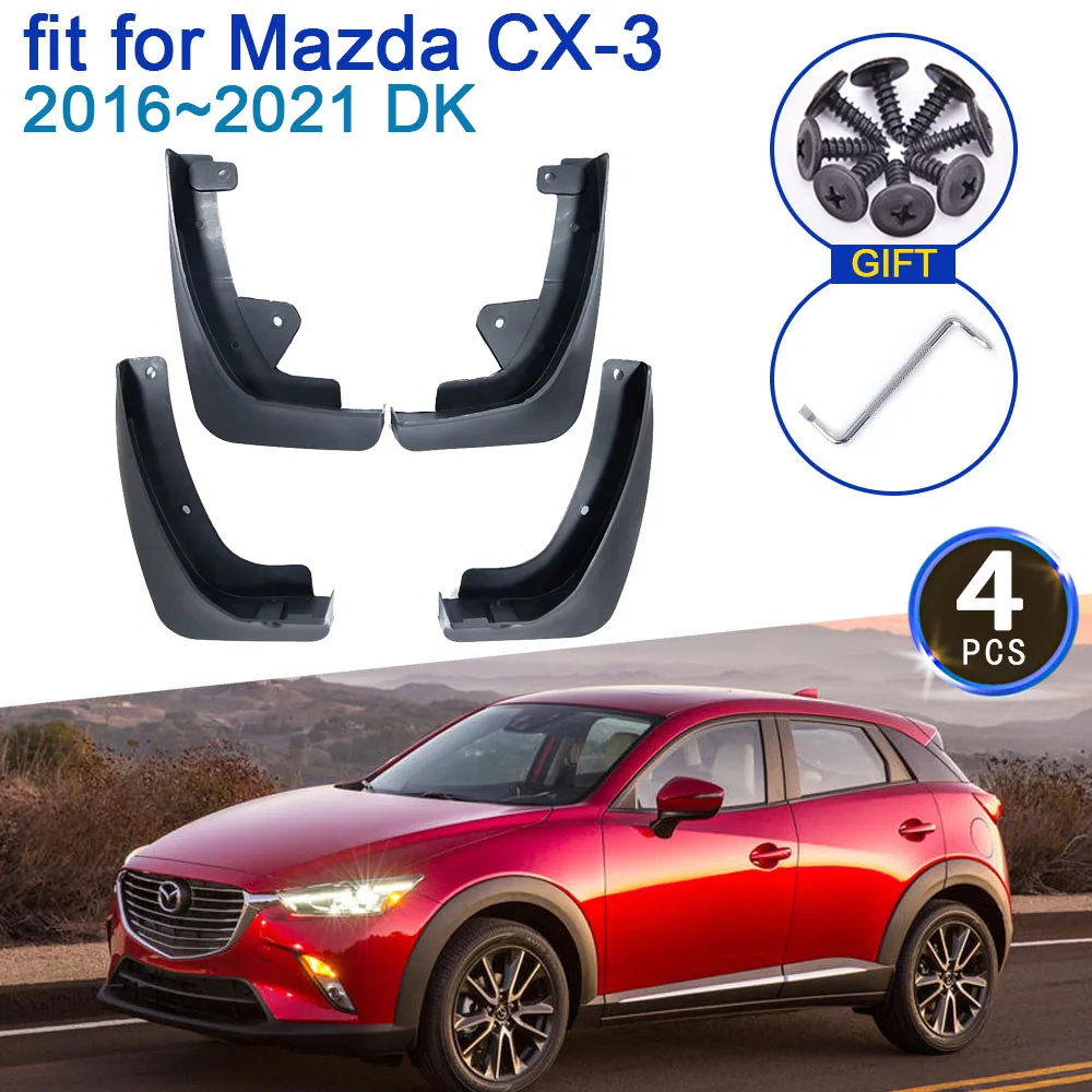 

For Mazda CX3 CX-3 CX 3 2016 2017 2018 2019 2020 2021 DK Mud Flaps Mudguards Fender New Guard Splash Accessories Car Styling