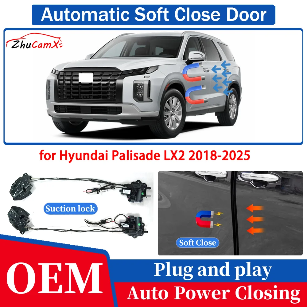 for Hyundai Palisade LX2 2018-2025 Car OEM Automatic Soft Close Door Electric Suction Kit Auto Power Closing System Play＆play