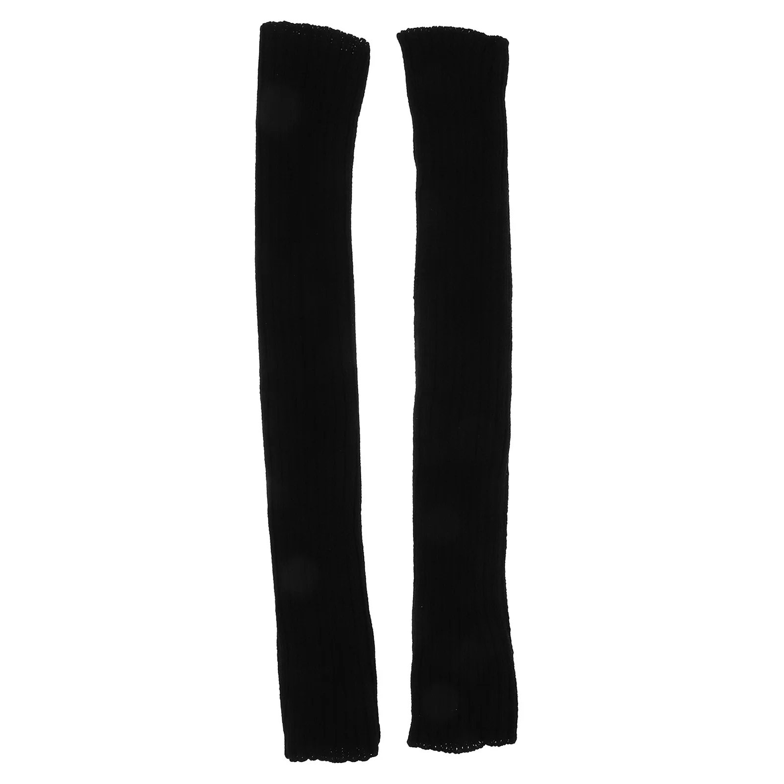 

1Pair Long Knit Fingerless Gloves High Elasticity Soft Arm Warmers Winter Clothing Accessories Thermal Gloves Women