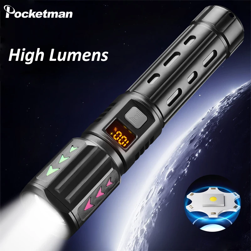 

Самый мощный новый обновленный светодиодный фонарик, перезаряжаемые через USB фонарики, аварийное освещение, уличный аварийный фонарь с аккумулятором